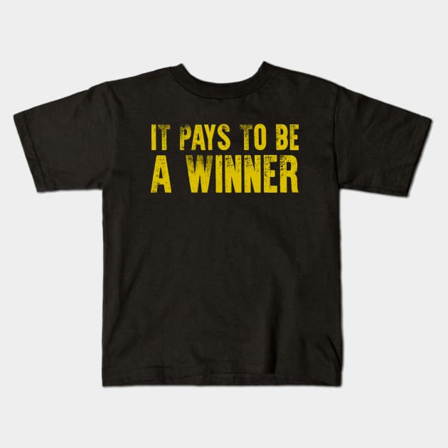 It Pays To Be A Winner Navy Seals Kids T-Shirt by Mandra